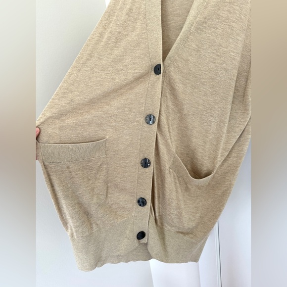 zara knit oatmeal color coat - Picture 3 of 6